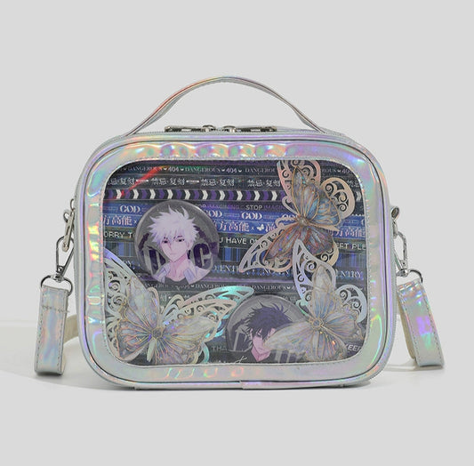 Kawaii Square Crossbody Pin Display Ita Bag