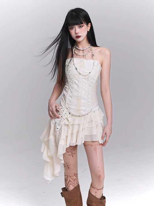 Ghost Girl Irregular Mini Dress – Hot Girl Festival Outfit