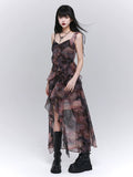 Purple Irregular Dress Festival Long Skirt