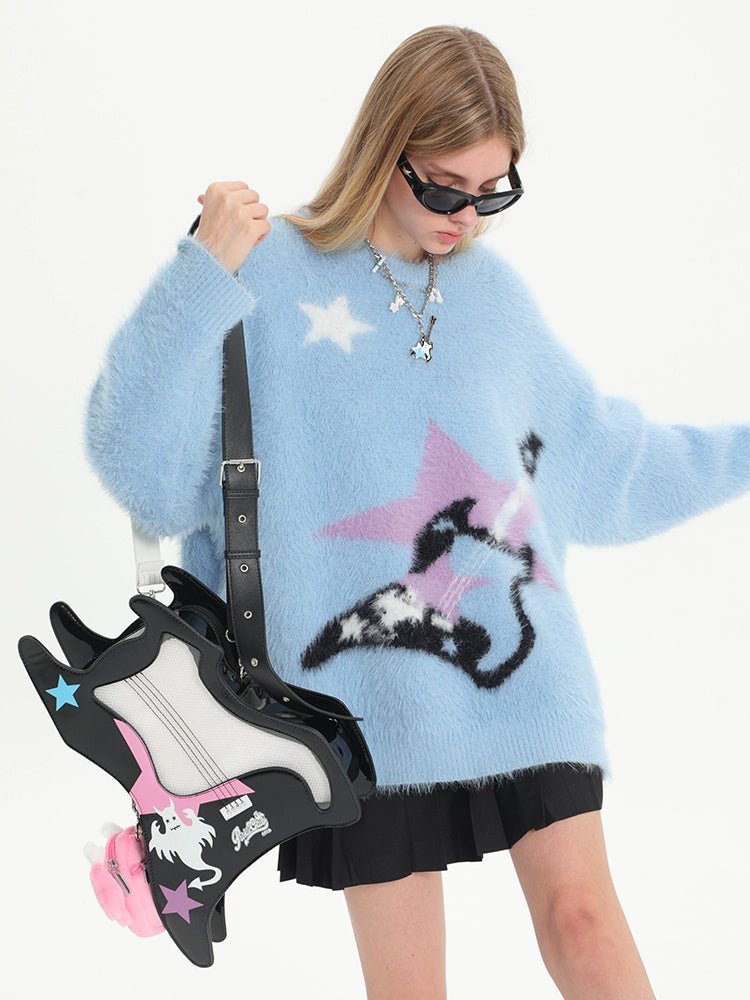 [Xuanhao, Wang Yiheng, Yue Yue, Yang Tairui with the same paragraph] LBPC Beam Mix Kimchi Guitar One Shoulder Crossbody Pain Bag