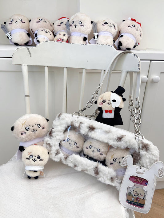 Kawaii Plush Crossbody Pin Display Bag Dog Ita-Bag