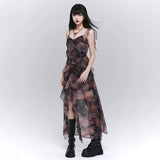 Purple Irregular Dress Festival Long Skirt