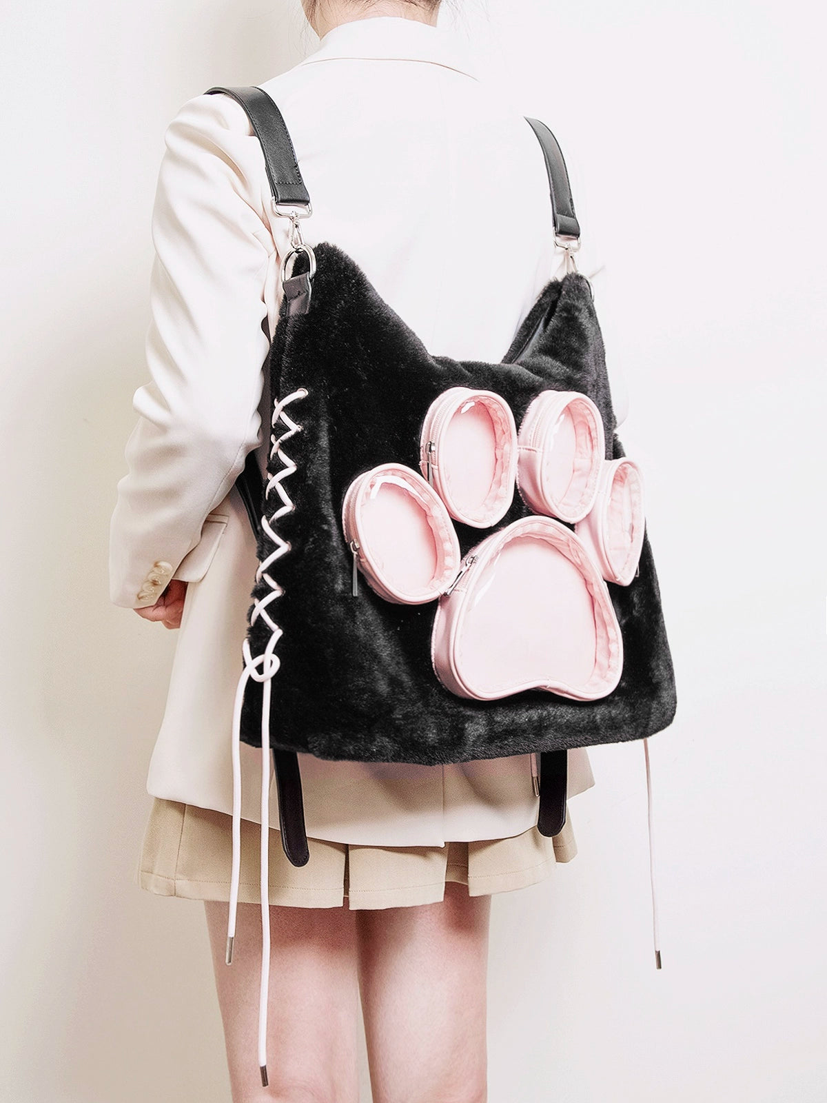 Kawaii Ita Paw Shoulder Bag & Backpack