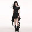 Ghost Girl Irregular Slanted Shoulder Dress