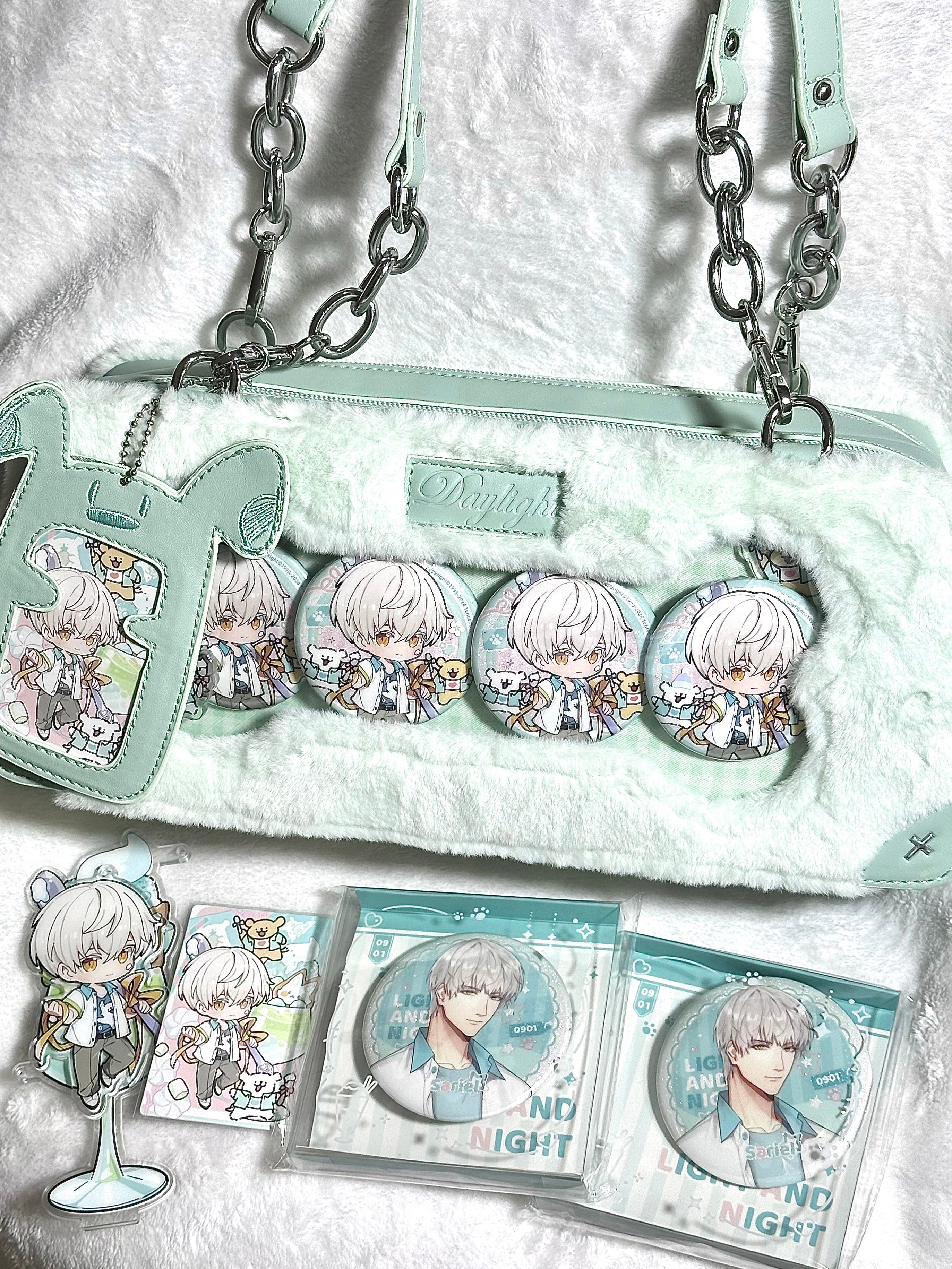 Kawaii Plush Crossbody Pin Display Bag Dog Ita-Bag